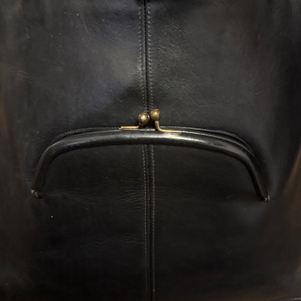 Vintage Coach Kisslock Skinny Tote GLUE IN REGISTRATION 9546 9450 9545 black NYC - Picture 13 of 14